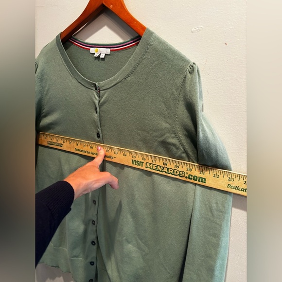 Boden Sage Green Button-Up Cardigan cottagecore fall country office casual - Picture 6 of 16
